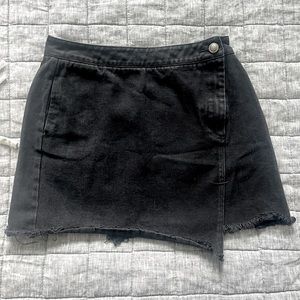 Black Jean Skirt. Size Small.